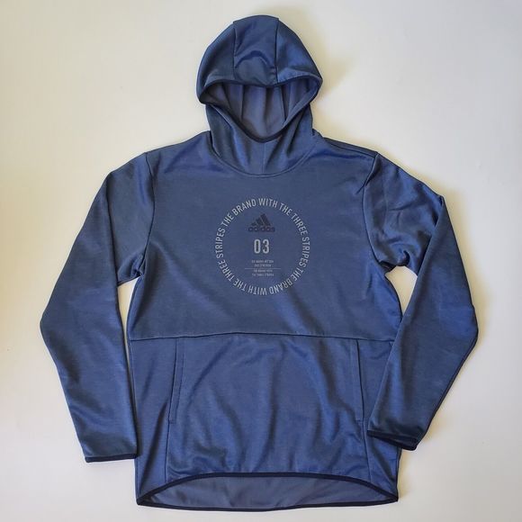 adidas Other - Adidas Team Issue Badge of Sport Hooded Sweatshirt Tech Ink Heather Black